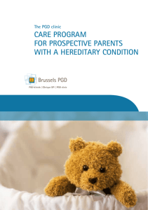 care program for prospective parents with a - UZ Brussel-VUB
