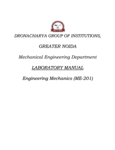 , GREATER NOIDA Mechanical Engineering Department