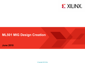 ML501 MIG Design Creation