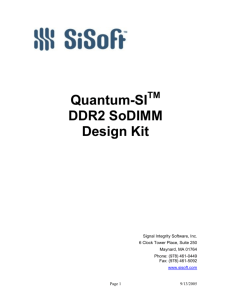 Quantum-SI DDR2 SoDIMM Design Kit - i