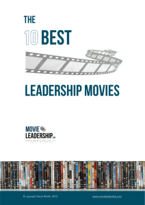 THE 10 BEST - Leadership in the Movies