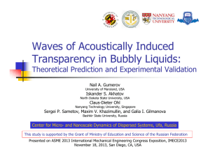 Waves of Acoustically Induced Transparency in Bubbly Liquids: