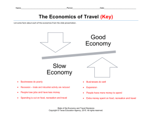 Graphic organizer - The Economics of Travel (Key)