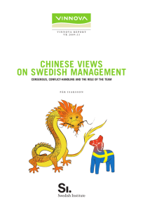 Chinese Views on Swedish Management