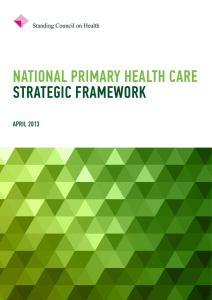 National Primary Health Care Strategic Framework