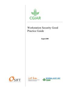 Workstation Security Good Practice Guide