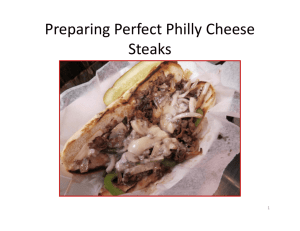 Preparing Perfect Philly Cheese Steaks