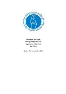 Strategy for the Statutory Supervision of Midwives 2011-2016
