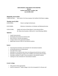 NAFSA REGION II, NEW MEXICO STATE MEETING Minutes