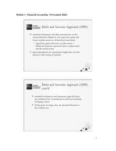 Defer and Amortize Approach (ASPE)