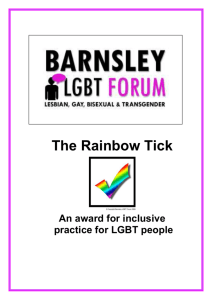 The Rainbow Tick - Barnsley LGBT Forum