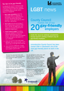 LGBT news - Leicestershire County Council