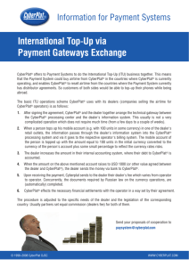 International Top  Up via Payment Gateways Exchange