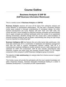 Business Analysis/SAP BI Combo course
