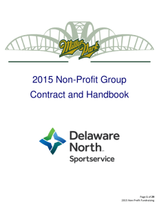 2015 Non-Profit Group Contract and Handbook
