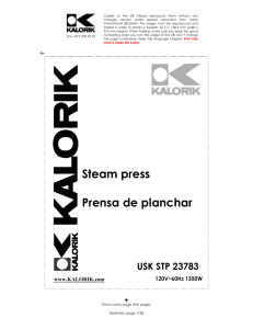 Steam press Prensa de planchar