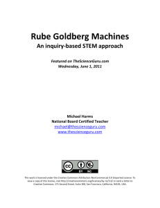 Rube Goldberg Project Overview