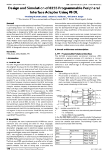 Design and Simulation of 8255 Programmable Peripheral Interface