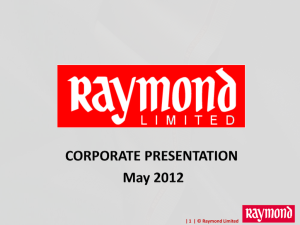 Raymond Corporate PPT