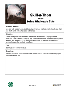 Skill-a-thon: Swine Wholesale Cuts Identification - Missouri 4-H