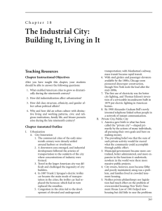 Chapter 18: The Industrial City: Building It, Living