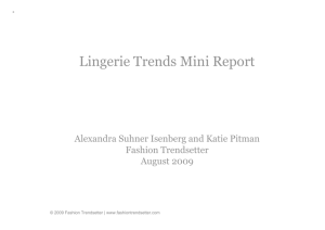 Lingerie Trends Mini Report UK