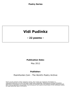 Vidi Pudinkz - PoemHunter.com
