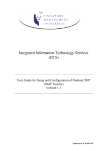 Integrated Information Technology Services (IITS)