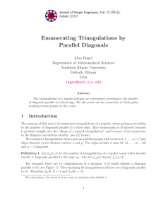 Enumerating Triangulations by Parallel Diagonals