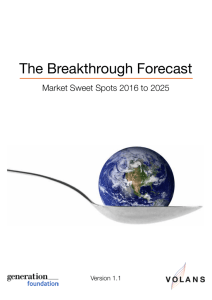 The Breakthrough Forecast