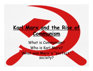 Karl Marx & Communism