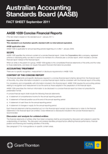 Australian Accounting Standards Board (AASB)