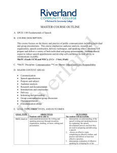MASTER COURSE OUTLINE - Riverland Community College