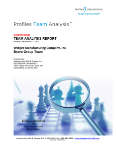 Team Analysis Report - Assessments