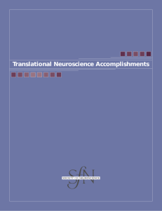 Translational Neuroscience Accomplishments