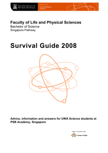 Survival Guide 2008 - The University of Western Australia