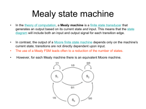Mealy state machine