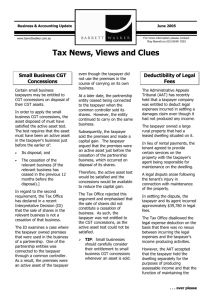 Tax News, Views and Clues