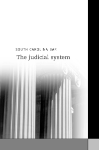 The judicial system - South Carolina Bar Association