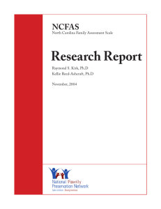 the NCFAS Research Report