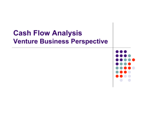 Cash Flow Analysis - Shidler College of Business