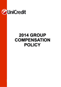 UniCredit - 2014 Group Compensation Policy -1