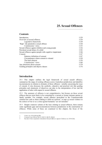 25. Sexual Offences - Australian Law Reform Commission