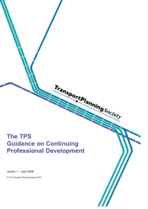The TPS Guidance on Continuing Professional Development