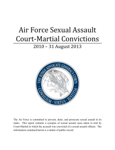 Air Force Sexual Assault Court-Martial Convictions