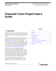 Freescale Yocto Project User's Guide
