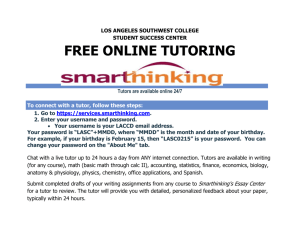 free online tutoring - Los Angeles Southwest College