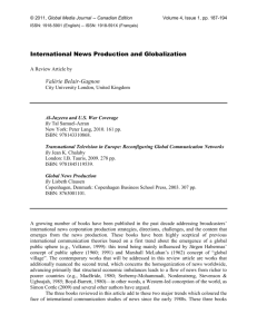 International News Production and Globalization