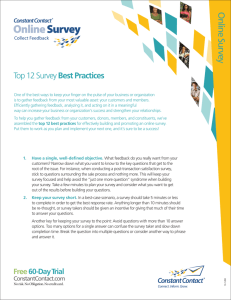 Top 12 Survey Best Practices