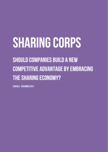Sharing corps: Should company build competitive advantage by